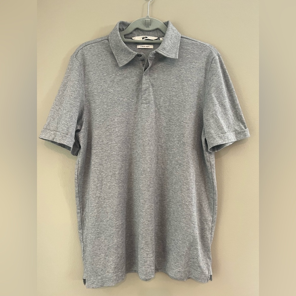 Joseph Abboud Liquid Soft Polo, Heather Gray